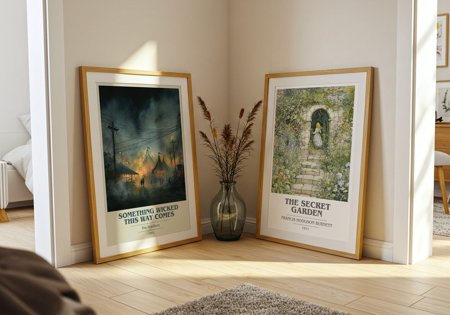 Something Wicked this Way Comes book cover book poster framed on wall – horror wall art
