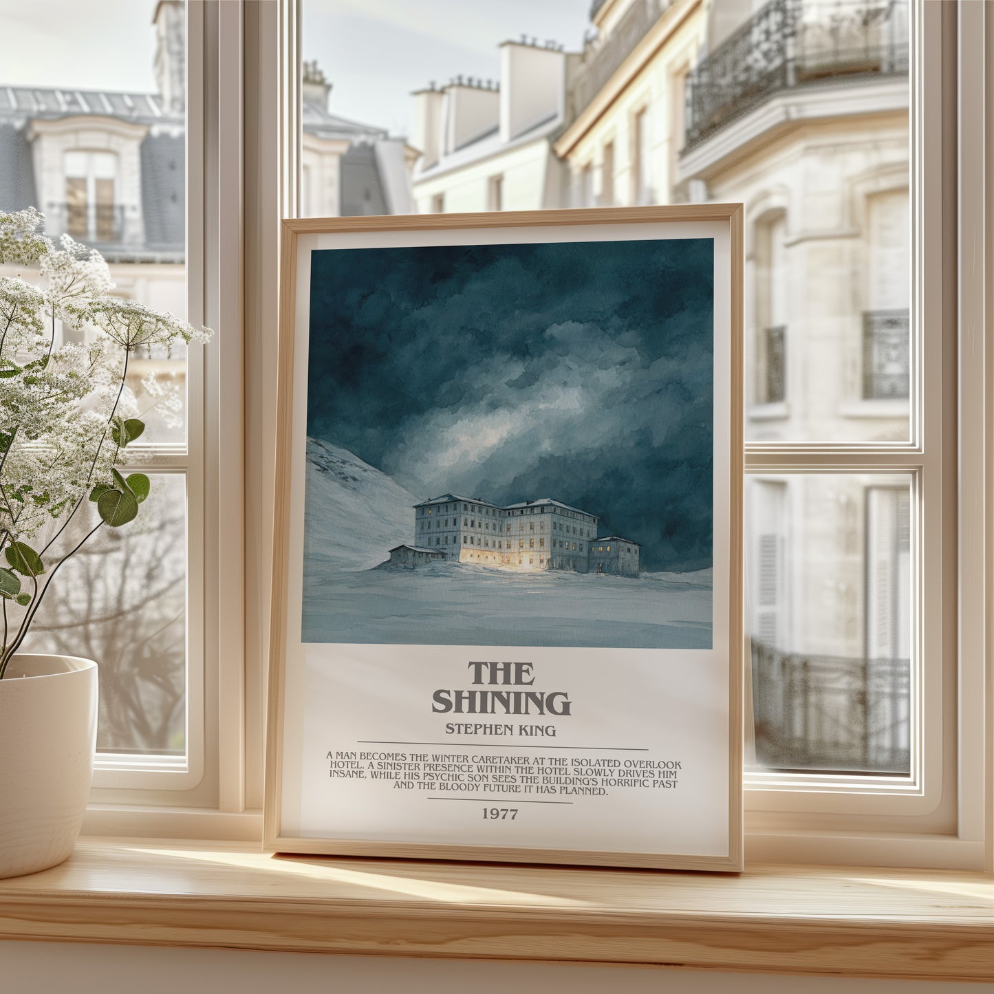 The Shining bookish poster colour and style options – Stephen King book art