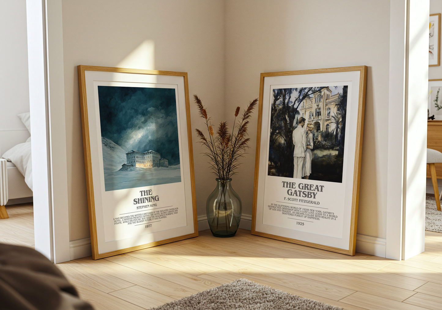 The Shining bookish book poster framed on wall – horror wall art