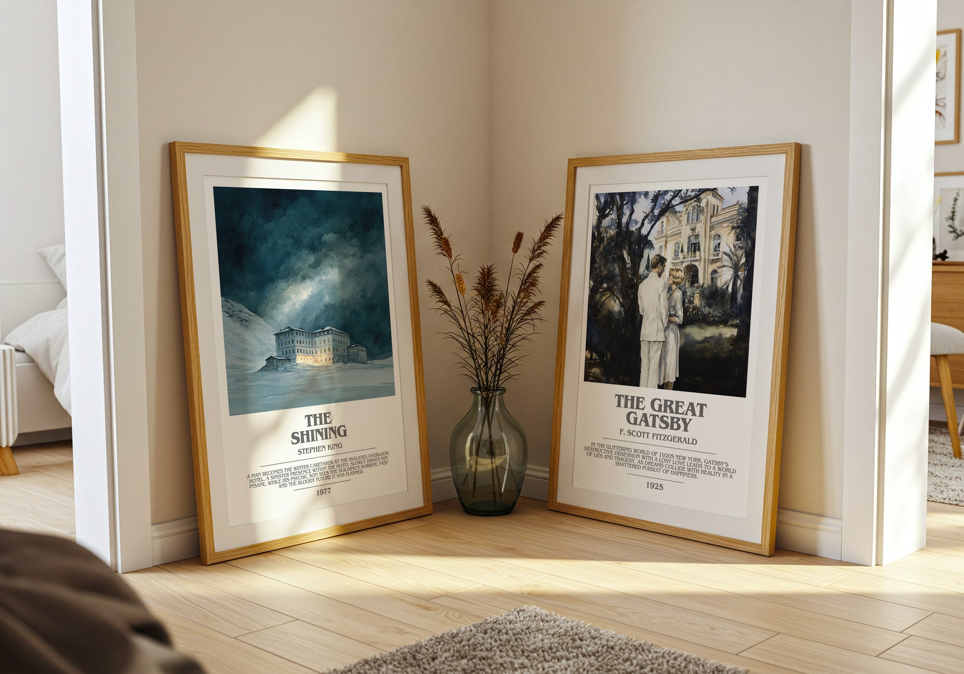 The Shining bookish book poster framed on wall – horror wall art