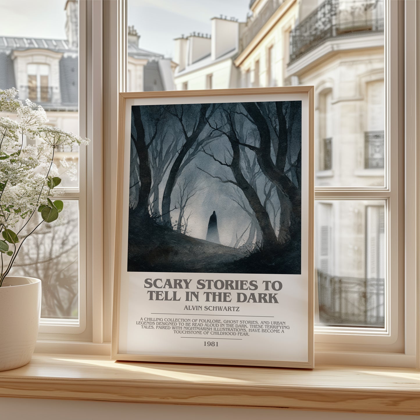 More Scary Stories to Tell in the Dark bookish poster colour and style options – Alvin Schwartz book art