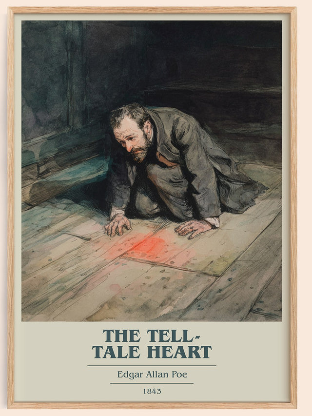 The Tell-Tale Heart Book Cover Poster by Edgar Allen Poe