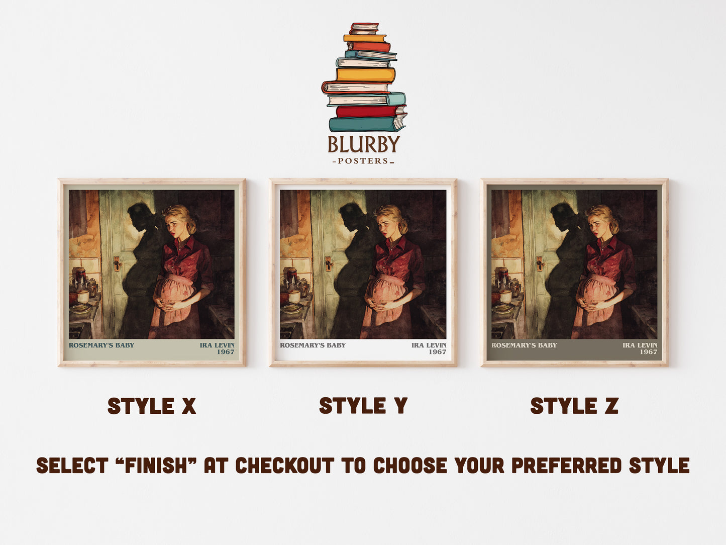 Rosemary's Baby literary art print colour and style options – Ira Levin book art