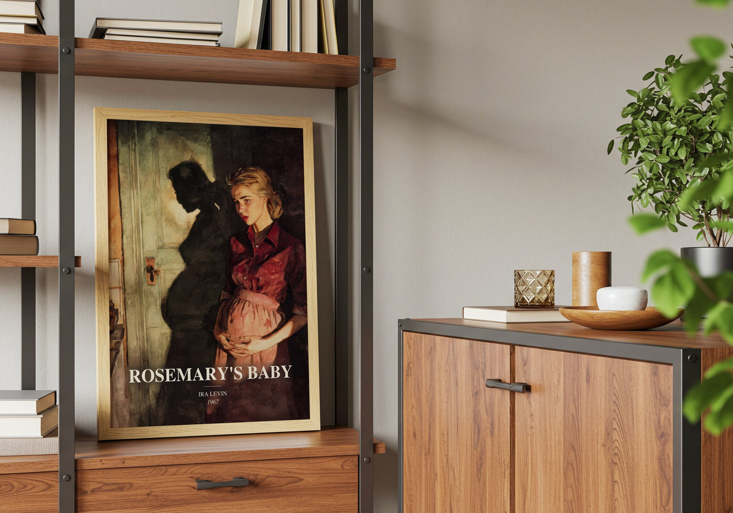 Rosemary'S Baby book watercolour illustration paper finish options – matte satin gloss
