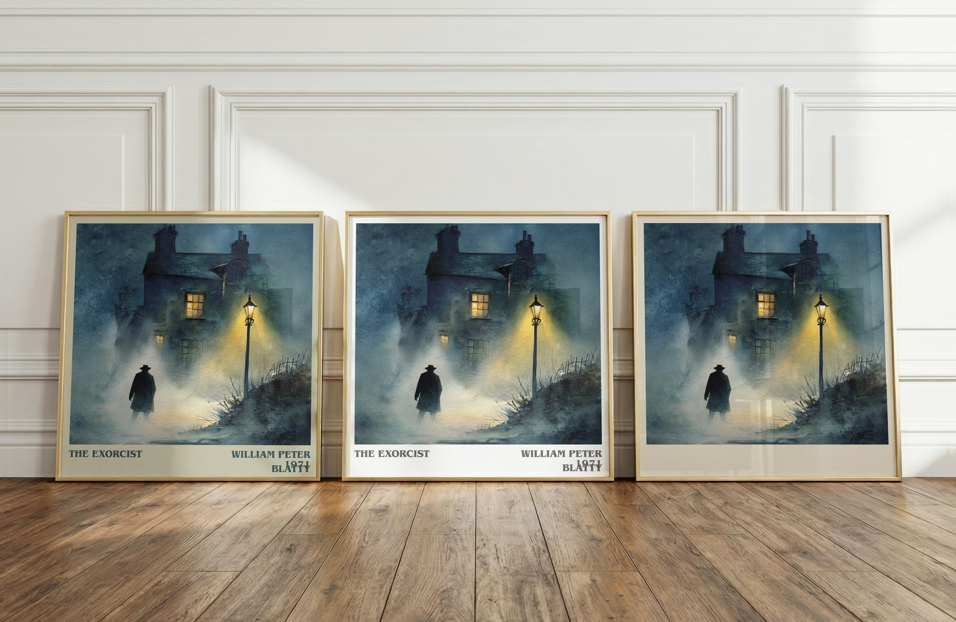 The Exorcist literary print framed by window – literary home decor