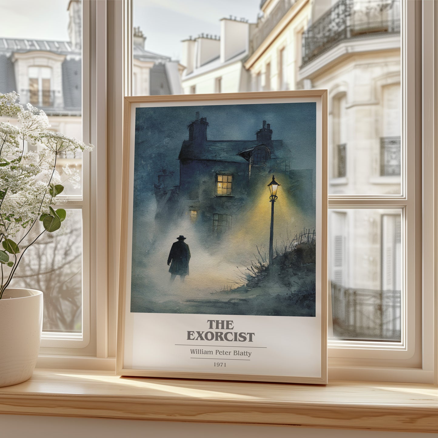 The Exorcist book cover poster colour and style options – William Peter Blatty book art