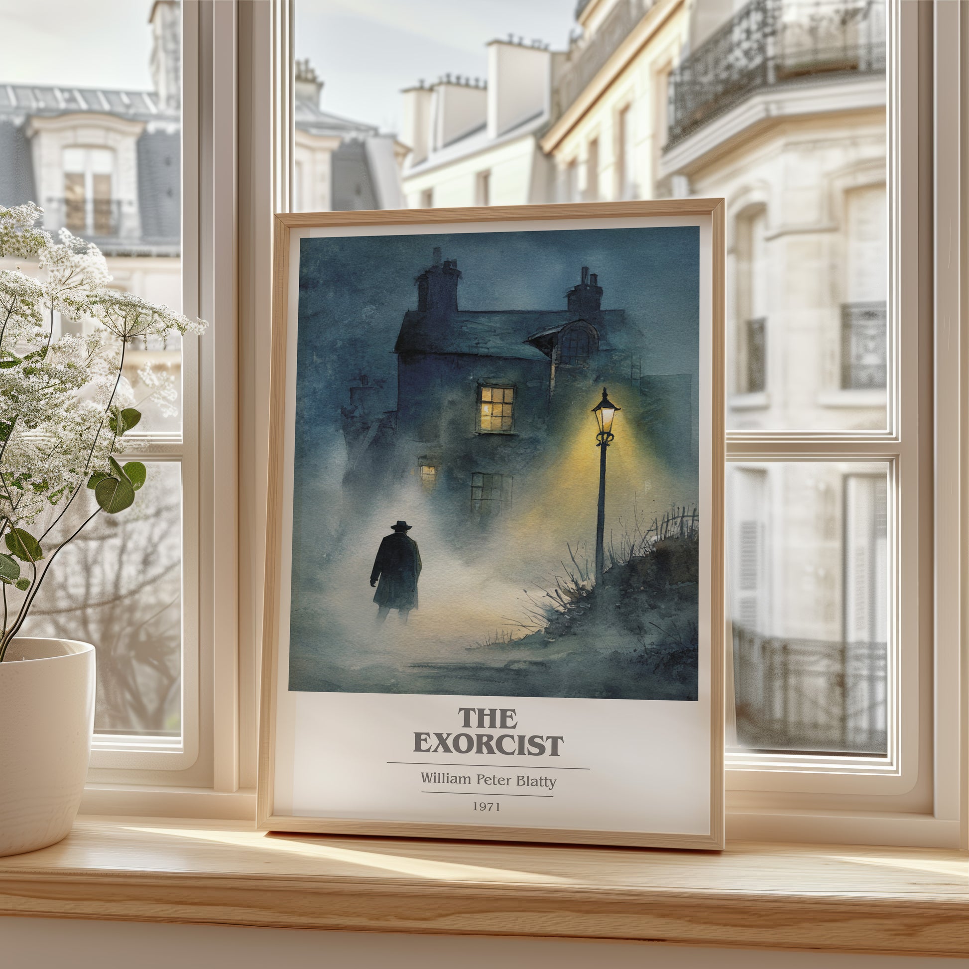 The Exorcist book cover poster colour and style options – William Peter Blatty book art