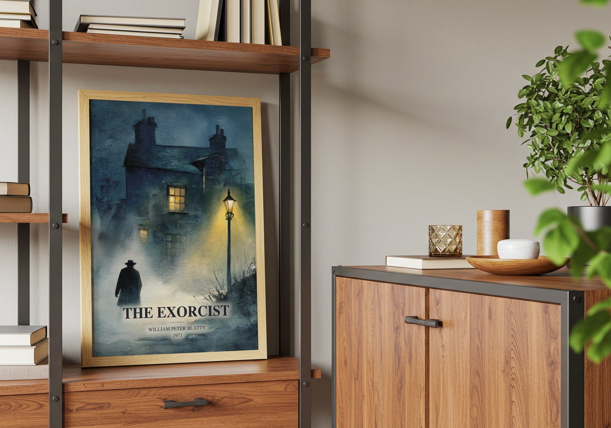 The Exorcist book watercolour illustration paper finish options – matte satin gloss
