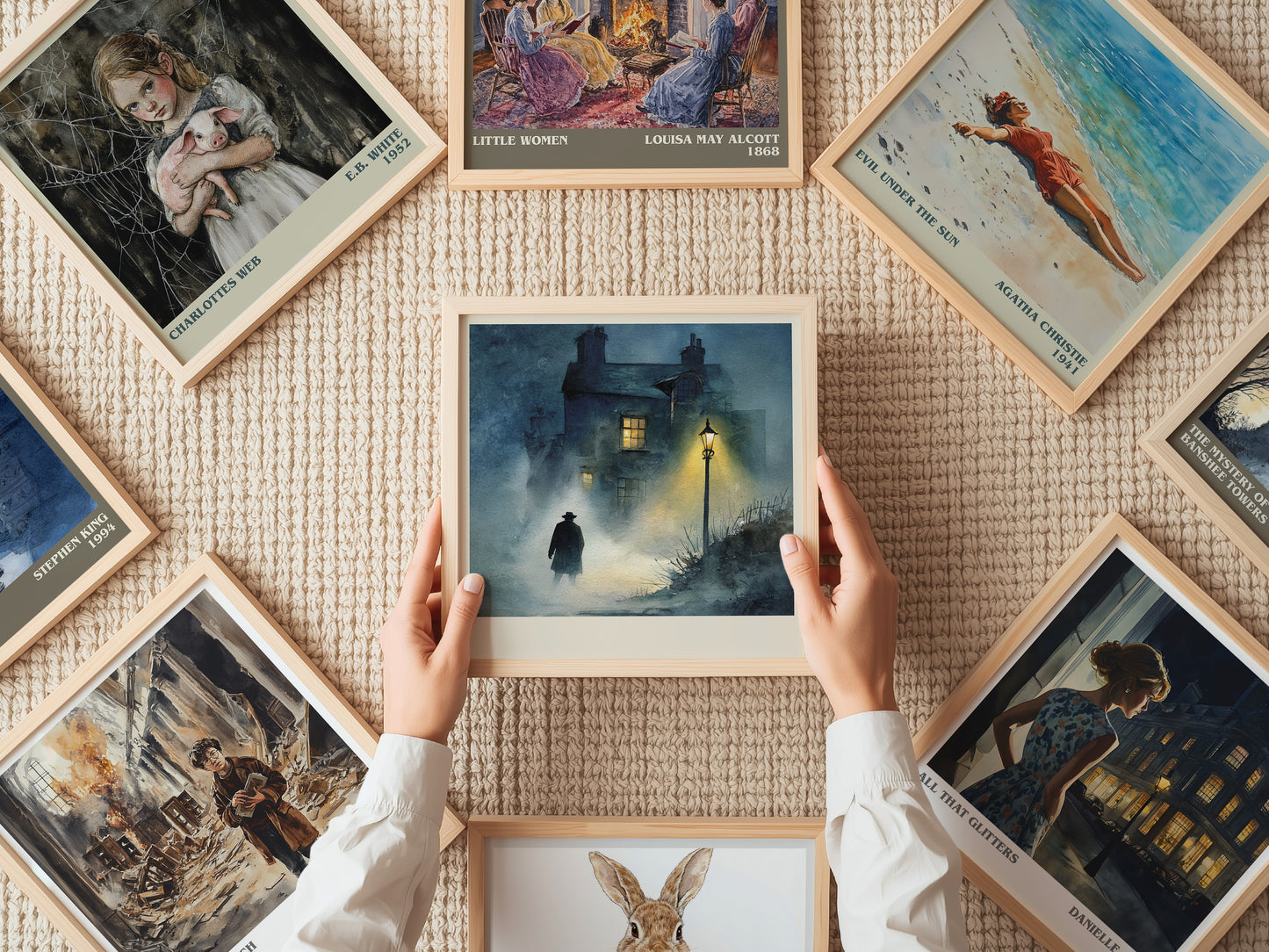 The Exorcist literary print on bookshelf – William Peter Blatty fan gift