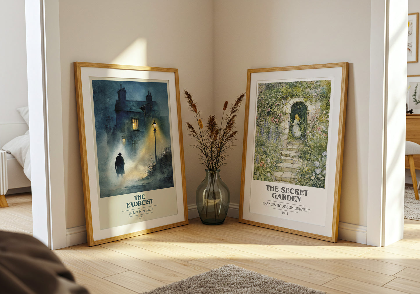 The Exorcist book cover book poster framed on wall – horror wall art
