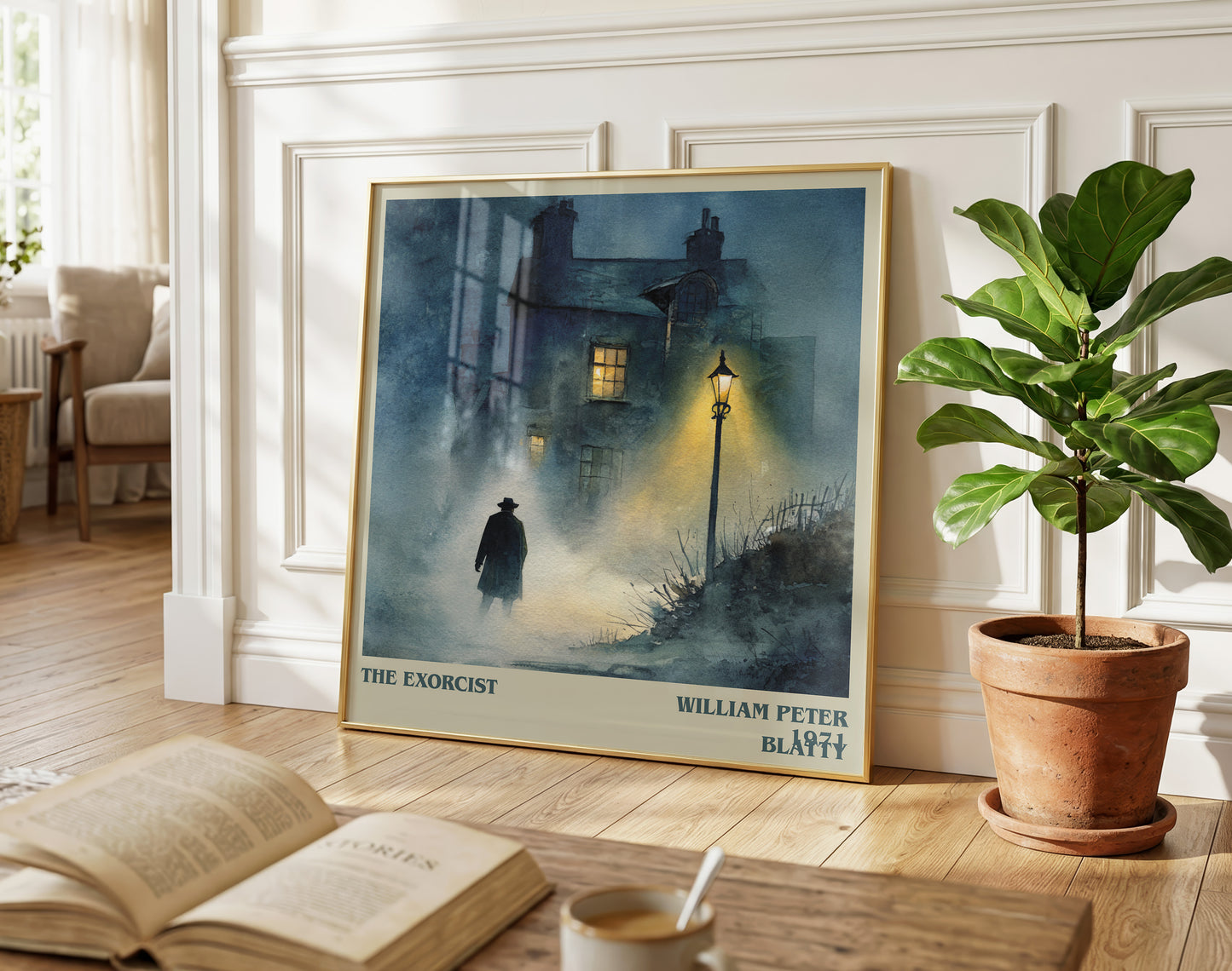 The Exorcist literary poster paired in gallery wall – literary art prints
