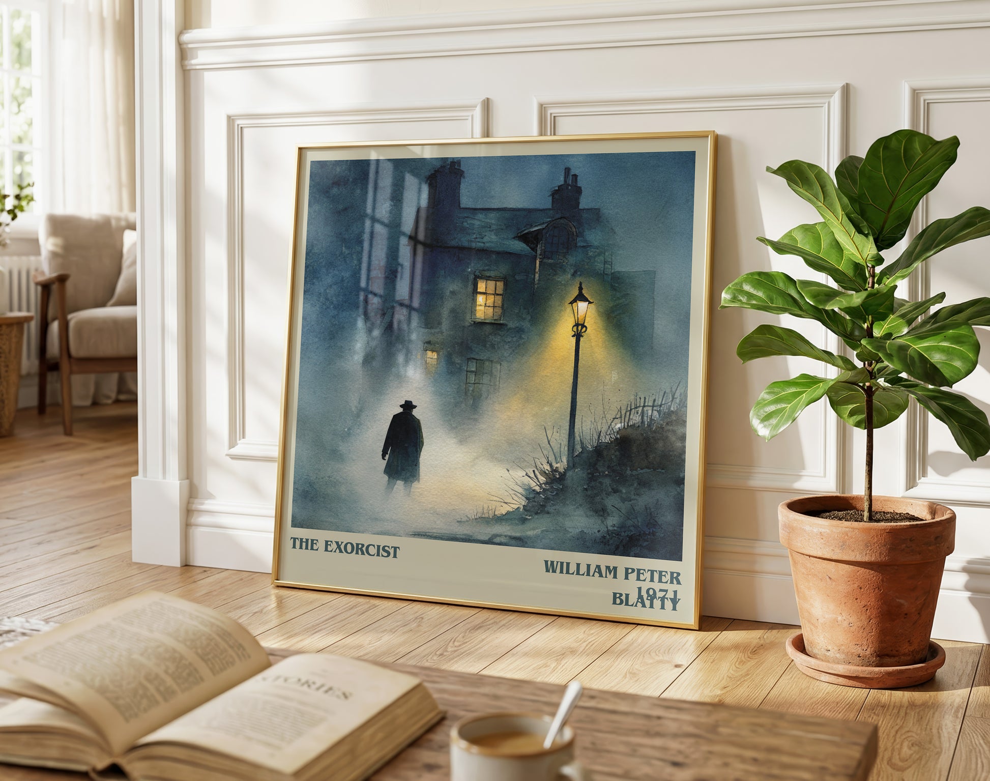 The Exorcist literary poster paired in gallery wall – literary art prints