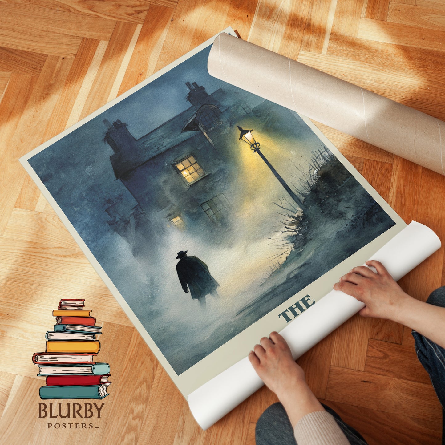 The Exorcist book cover print on bookshelf – William Peter Blatty fan gift