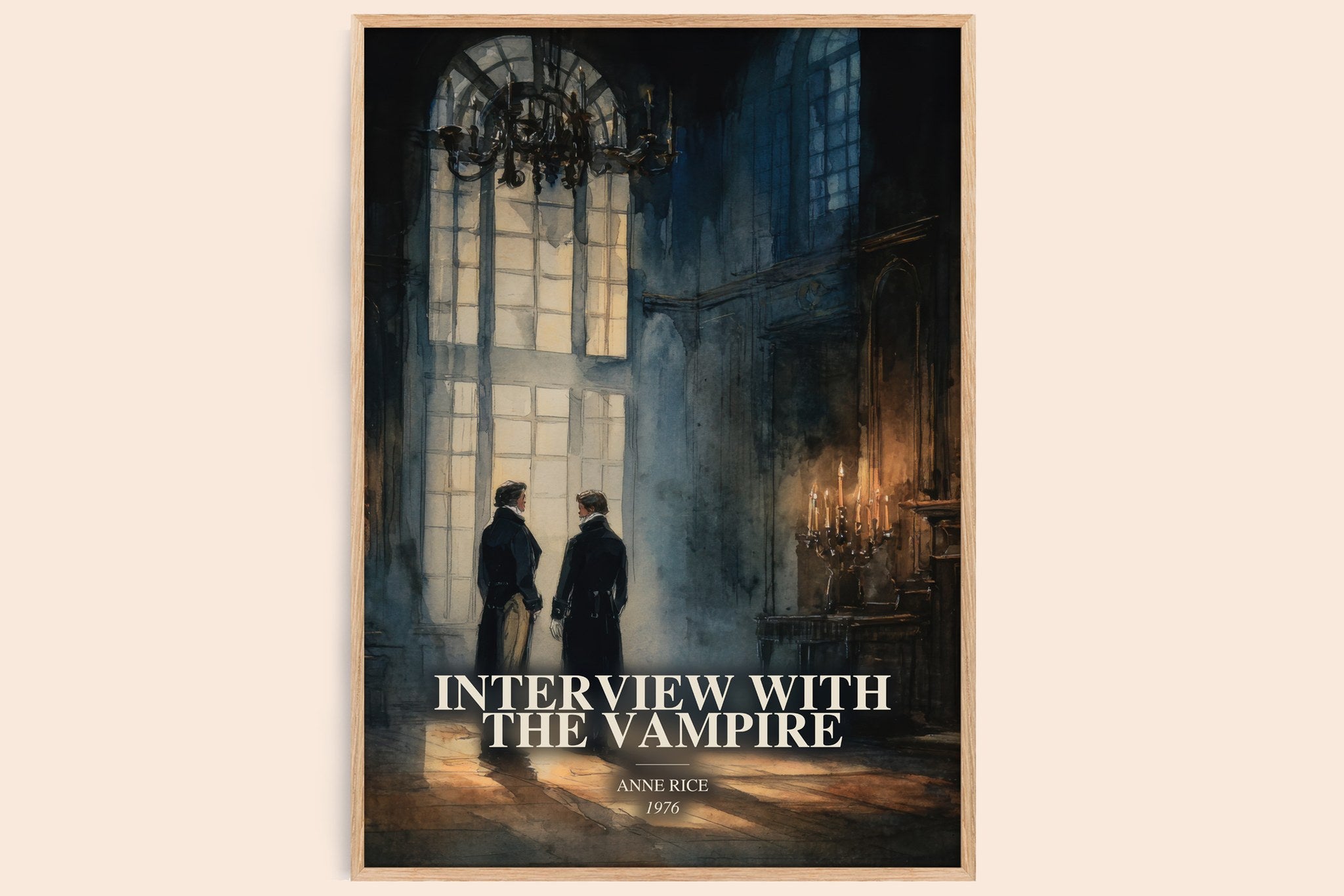 Interview With The Vampire Book Watercolour Illustration by Anne Rice