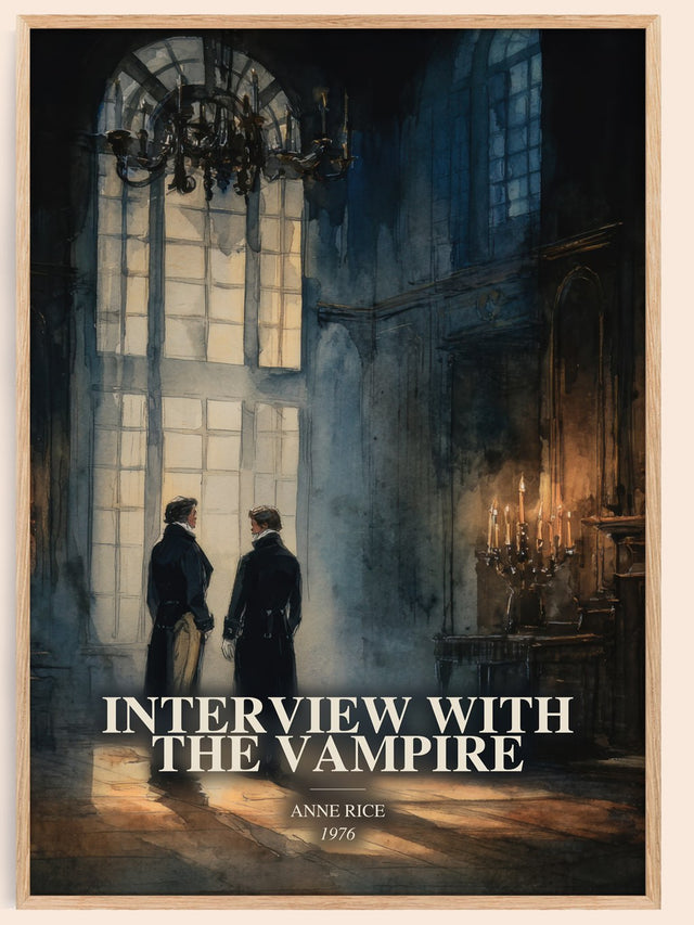 Interview With The Vampire Book Watercolour Illustration by Anne Rice