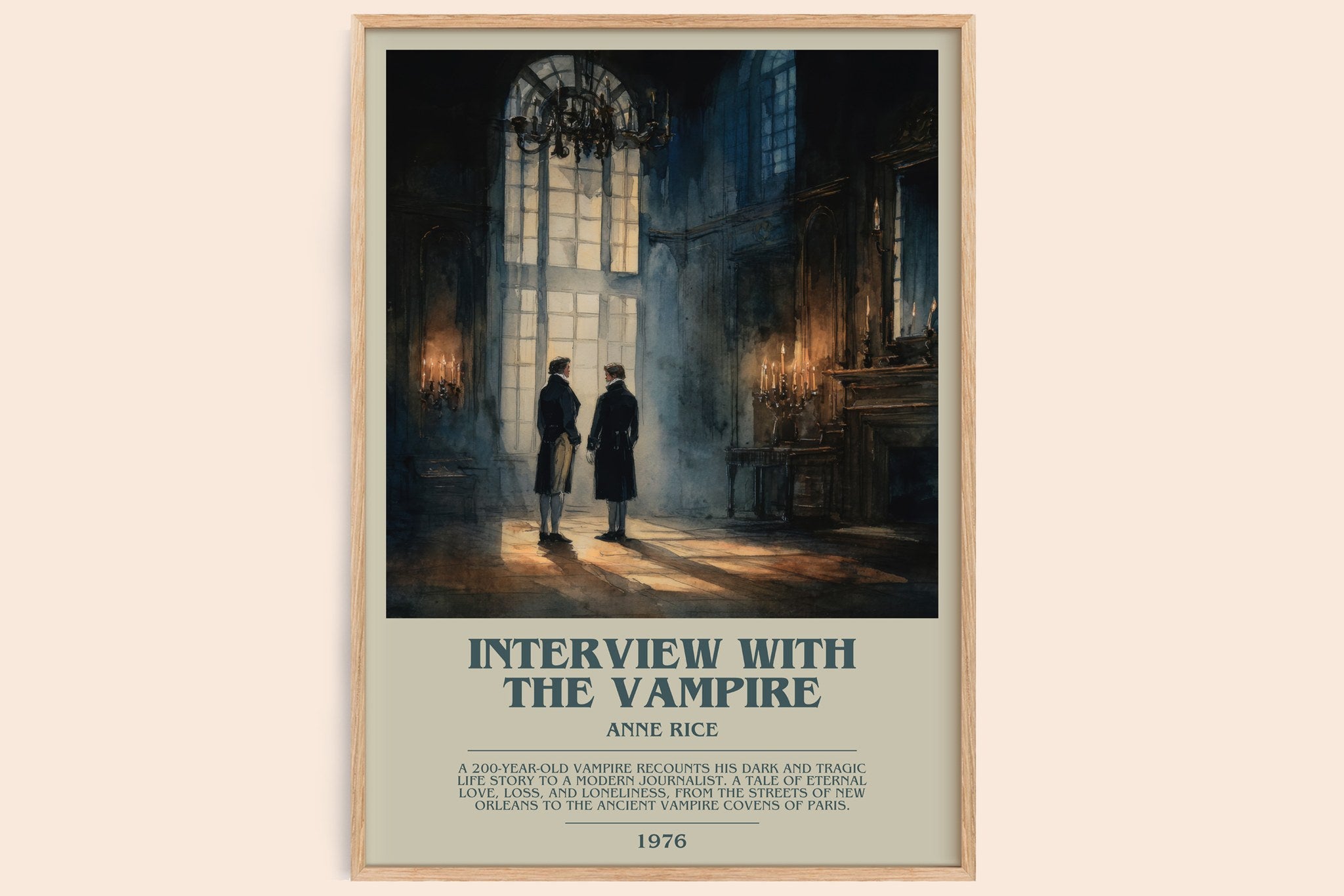 Interview with the Vampire Bookish Wall Art by Anne Rice