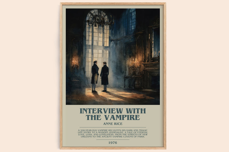 Interview with the Vampire Bookish Wall Art by Anne Rice (Modern style)
