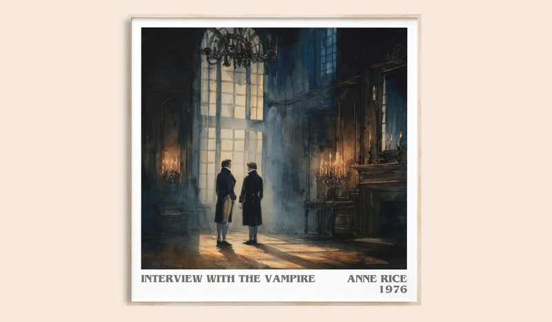 Interview with the Vampire Literary Art Print by Anne Rice (Square style)