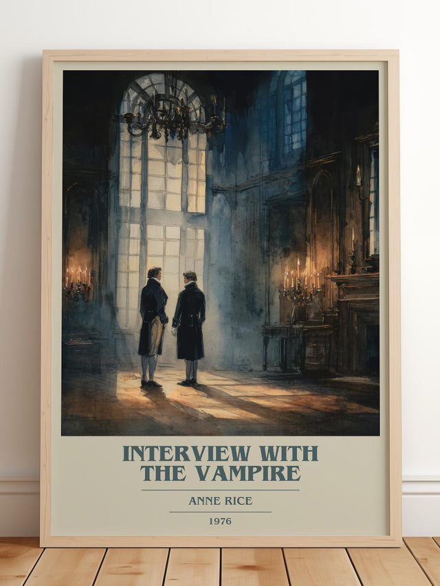 Interview with the Vampire Book Cover Poster by Anne Rice