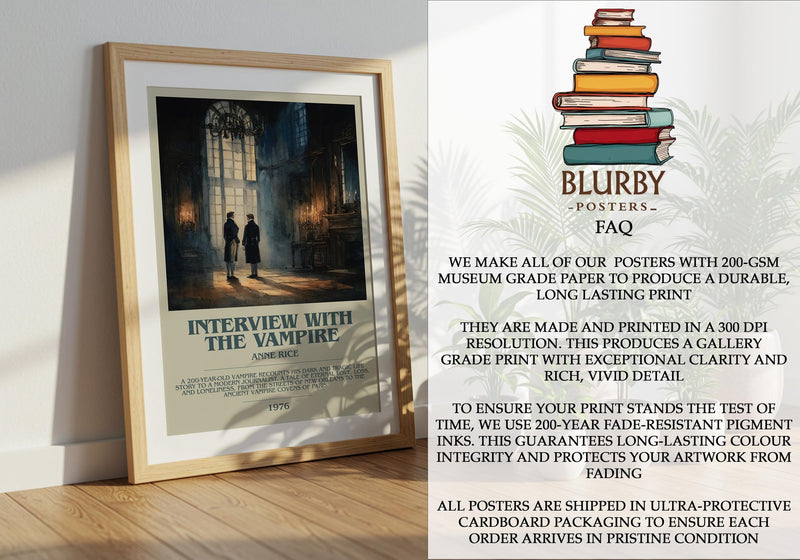 Interview with the Vampire Bookish Wall Art by Anne Rice - image 2