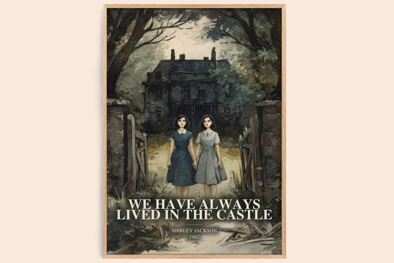 We Have Always Lived In The Castle Book Watercolour Illustration – S. (Edge style)