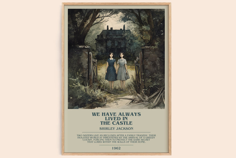 We Have Always Lived in the Castle Bookish Wall Art by Shirley Jackson (Modern style)