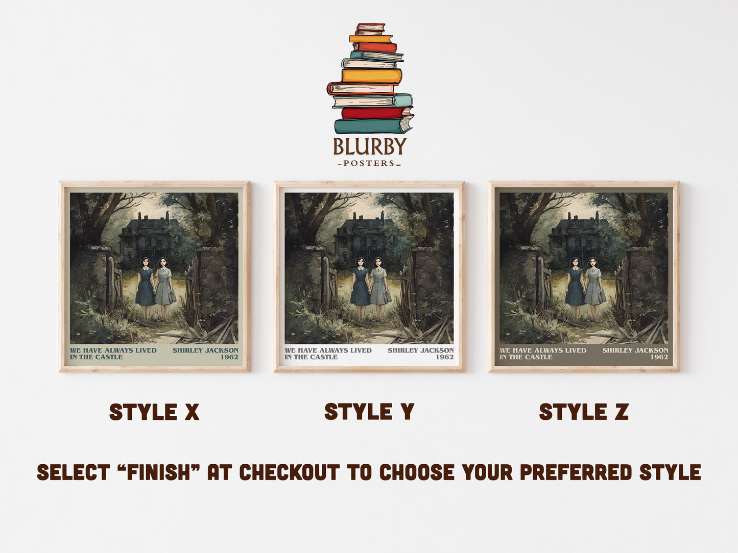 We Have Always Lived in the Castle literary art print colour and style options – Shirley Jackson book art