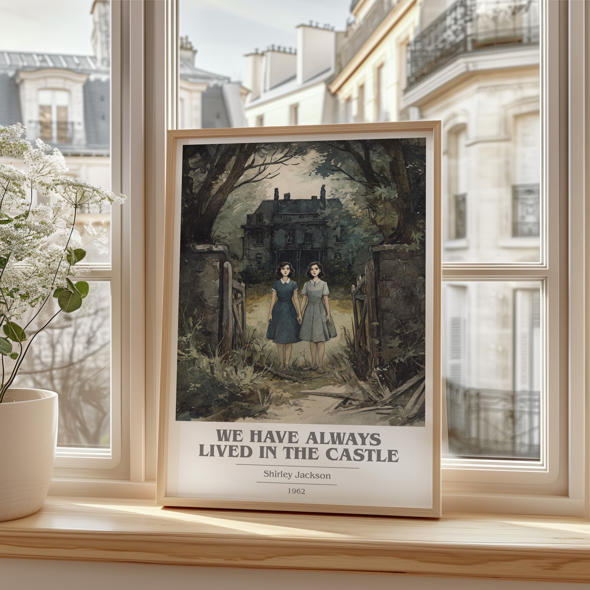 We Have Always Lived in the Castle book cover poster colour and style options – Shirley Jackson book art