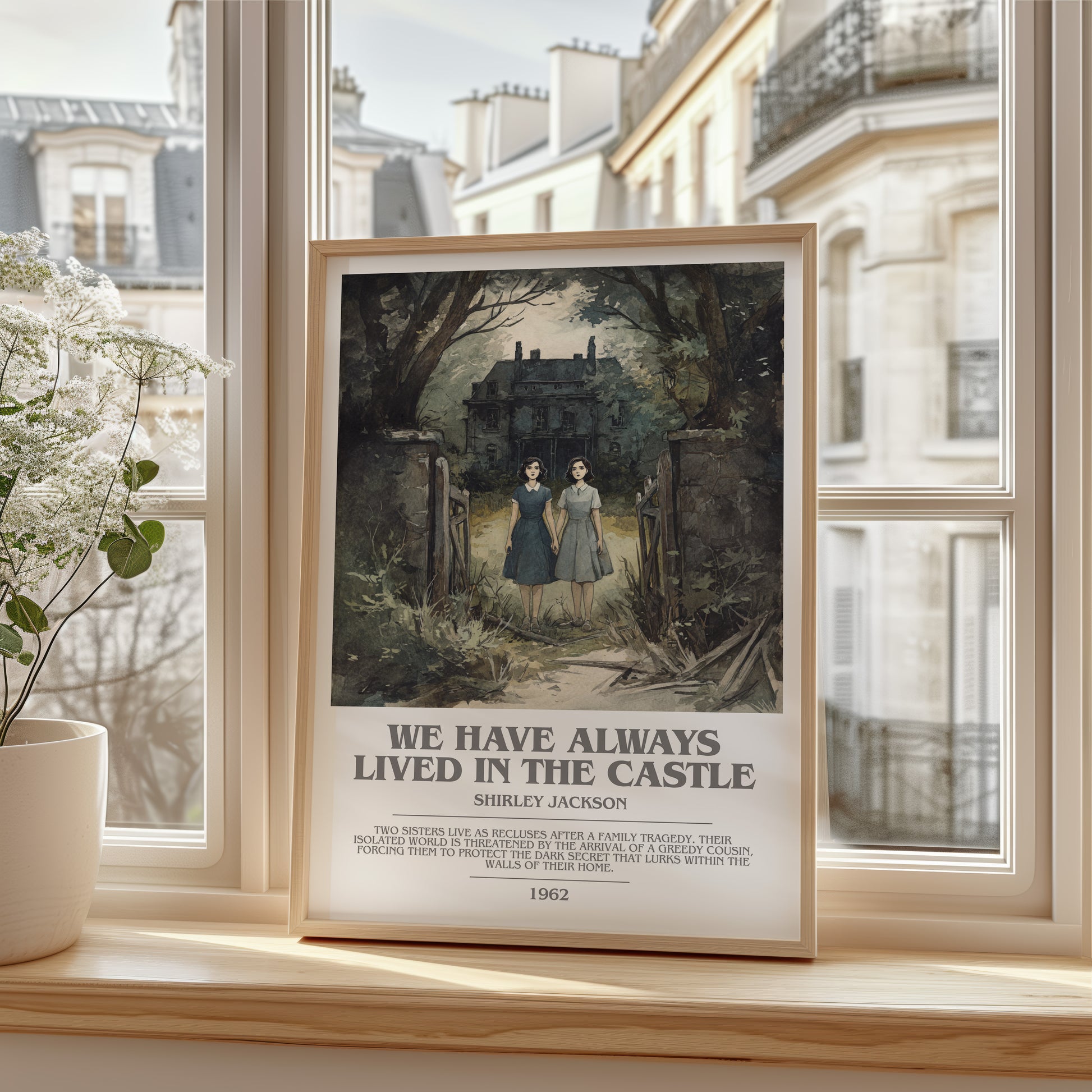 We Have Always Lived in the Castle bookish poster colour and style options – Shirley Jackson book art