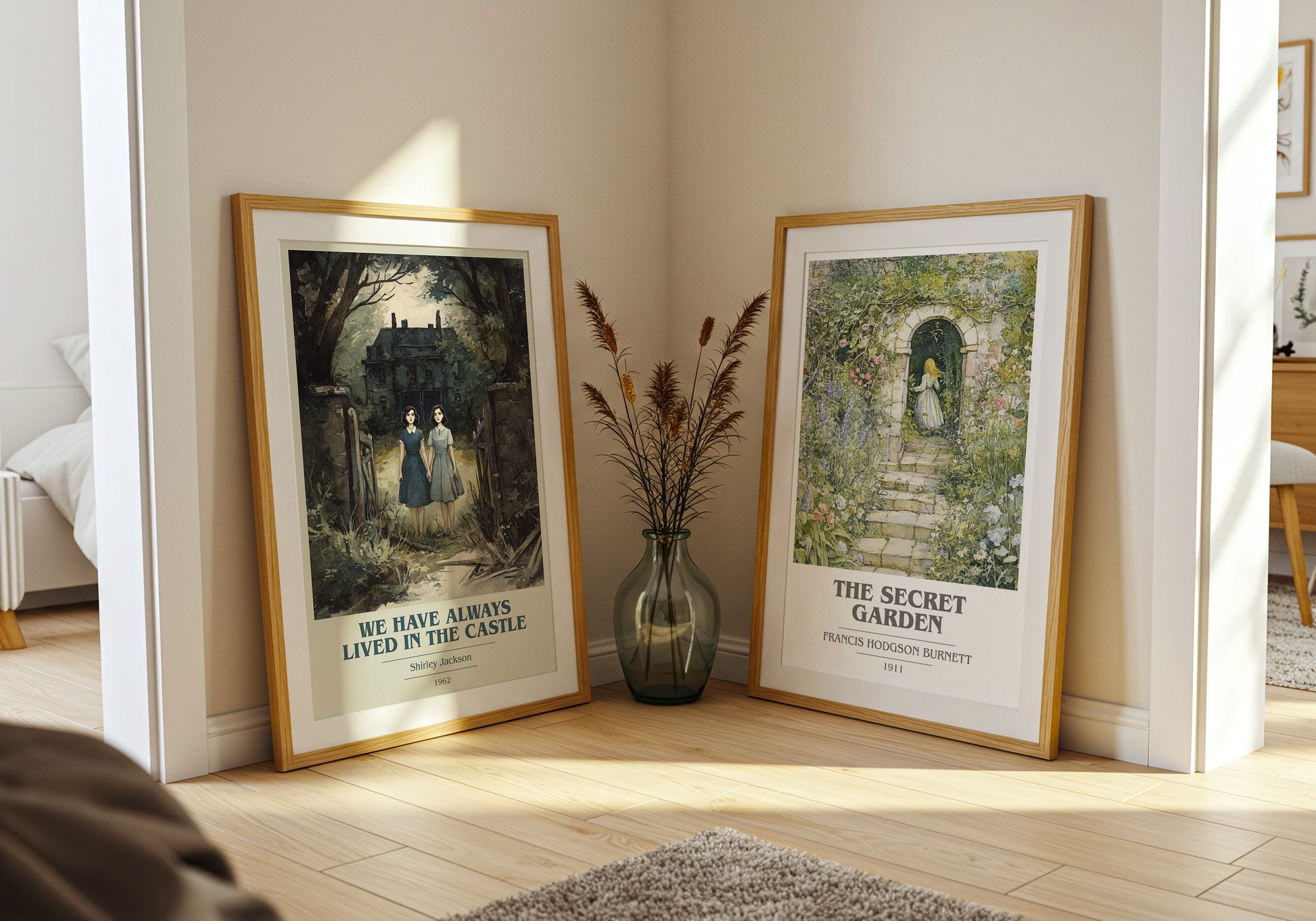 We Have Always Lived in the Castle book cover book poster framed on wall – gothic wall art