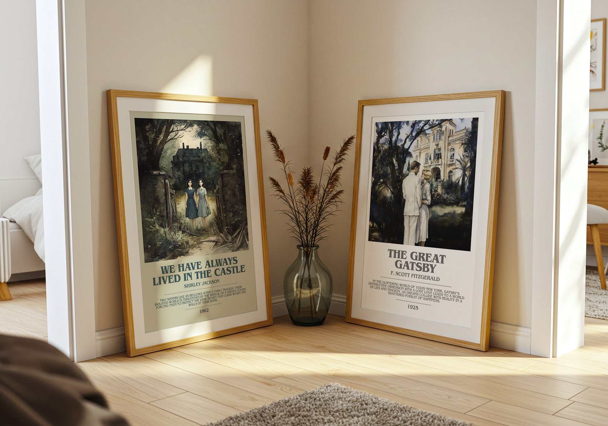 We Have Always Lived in the Castle bookish book poster framed on wall – gothic wall art