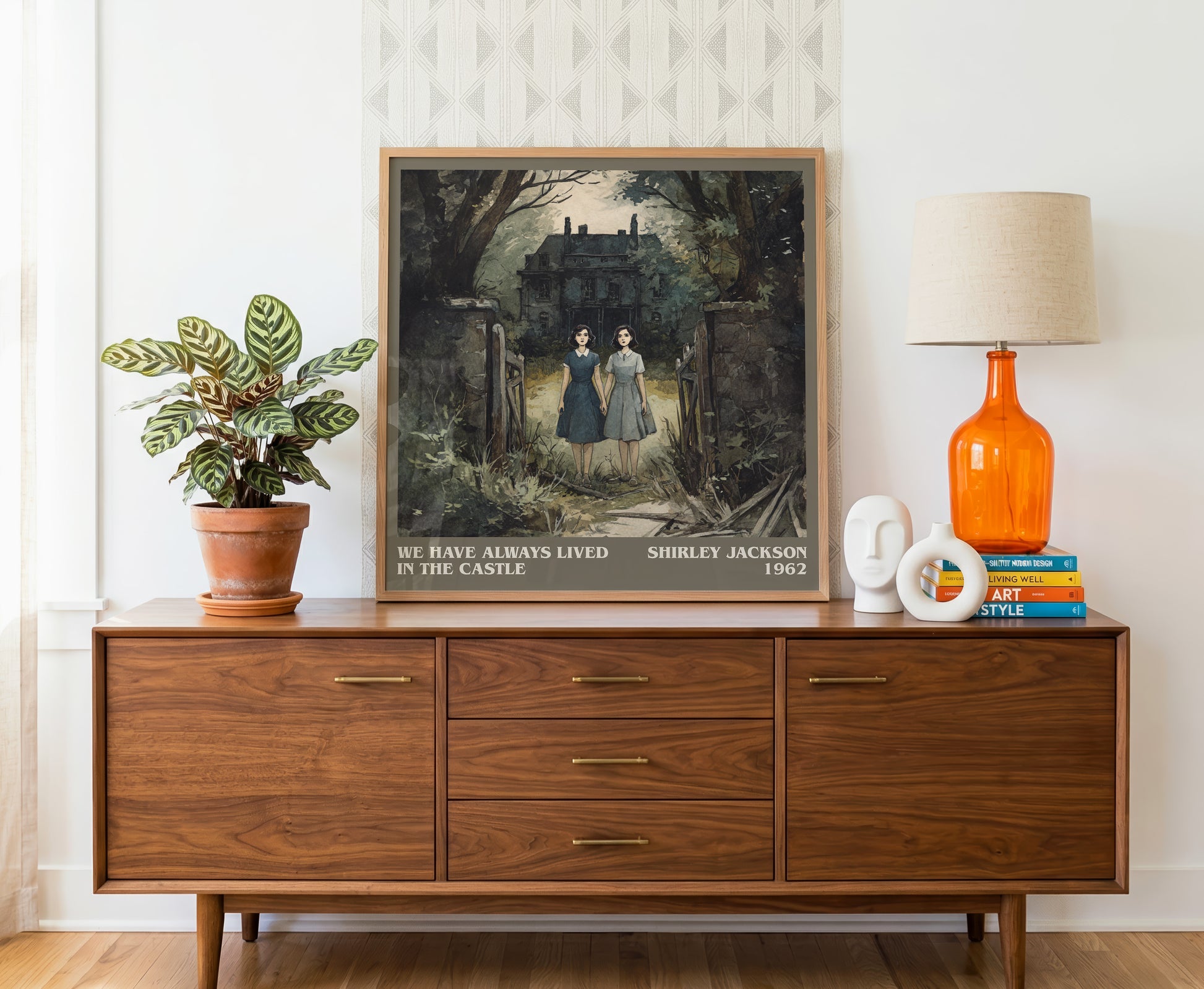 We Have Always Lived in the Castle literary literary print detail – Shirley Jackson book art