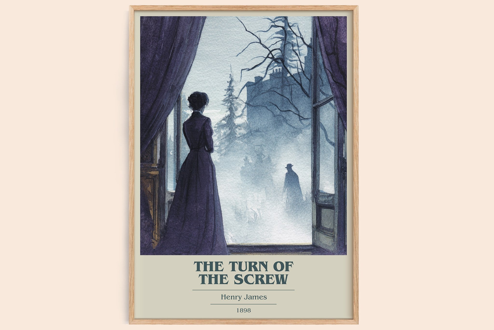 The Turn of the Screw Book Cover Poster by Henry James