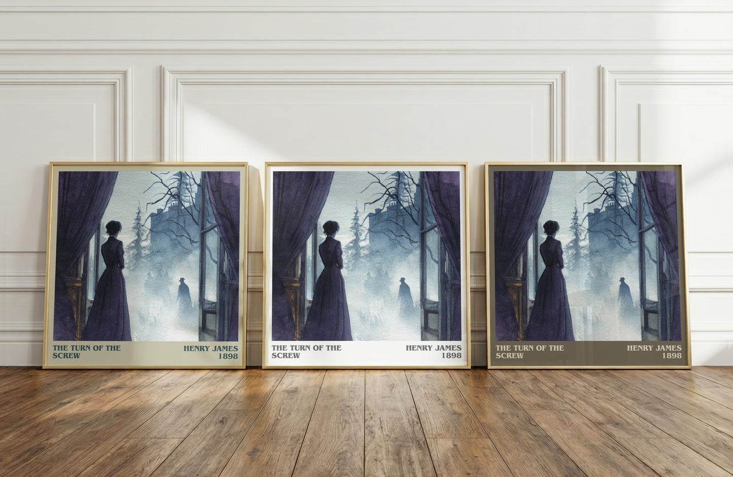 The Turn of the Screw literary print framed by window – literary home decor