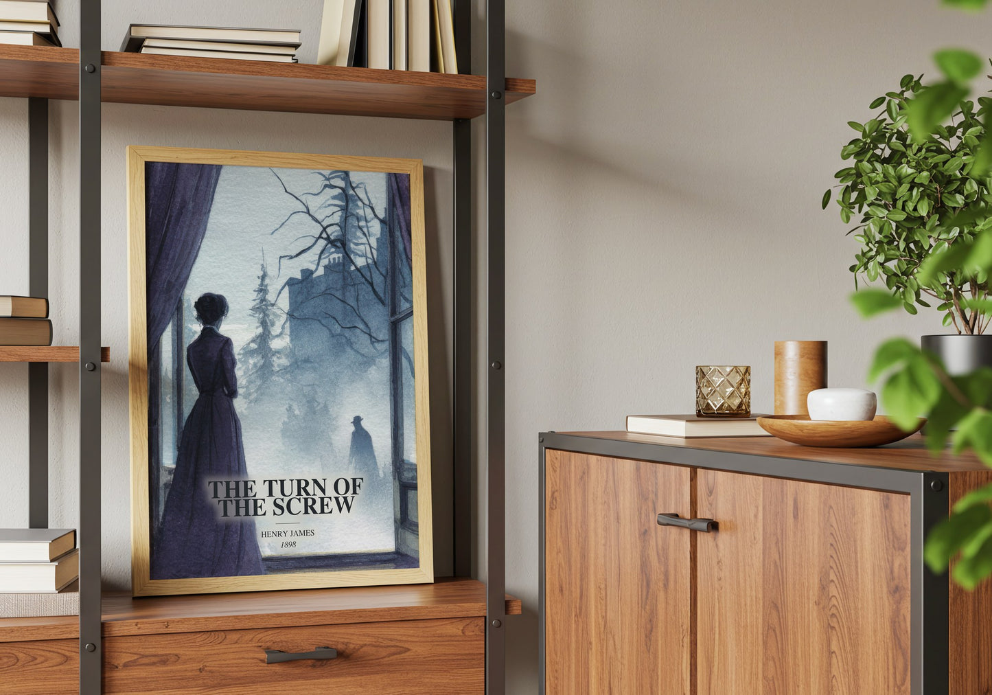 The Turn Of The Screw book watercolour illustration paper finish options – matte satin gloss
