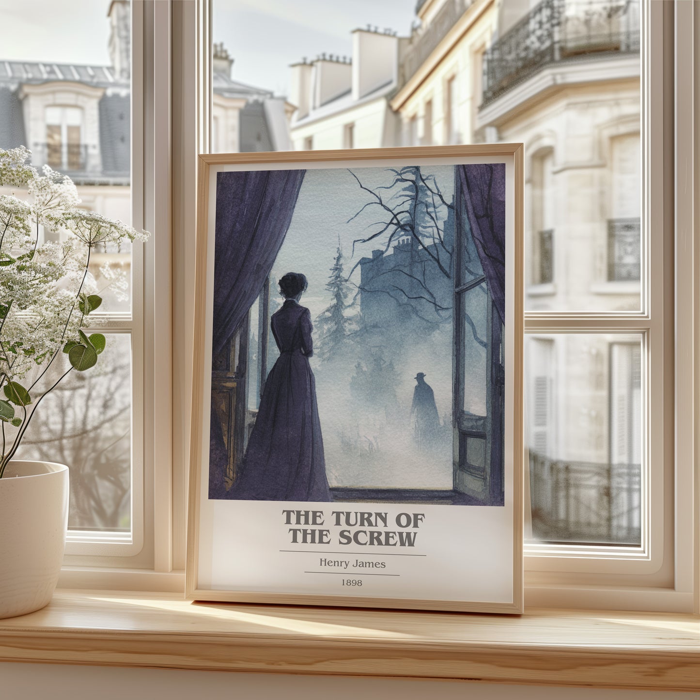 The Turn of the Screw book cover poster colour and style options – Henry James book art