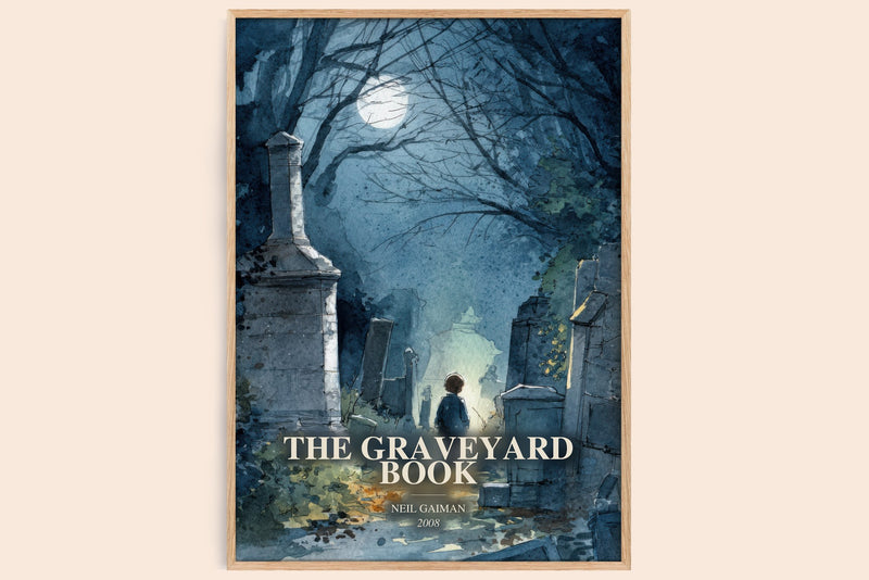 The Graveyard Book Book Watercolour Illustration by Neil Gaiman (Edge style)