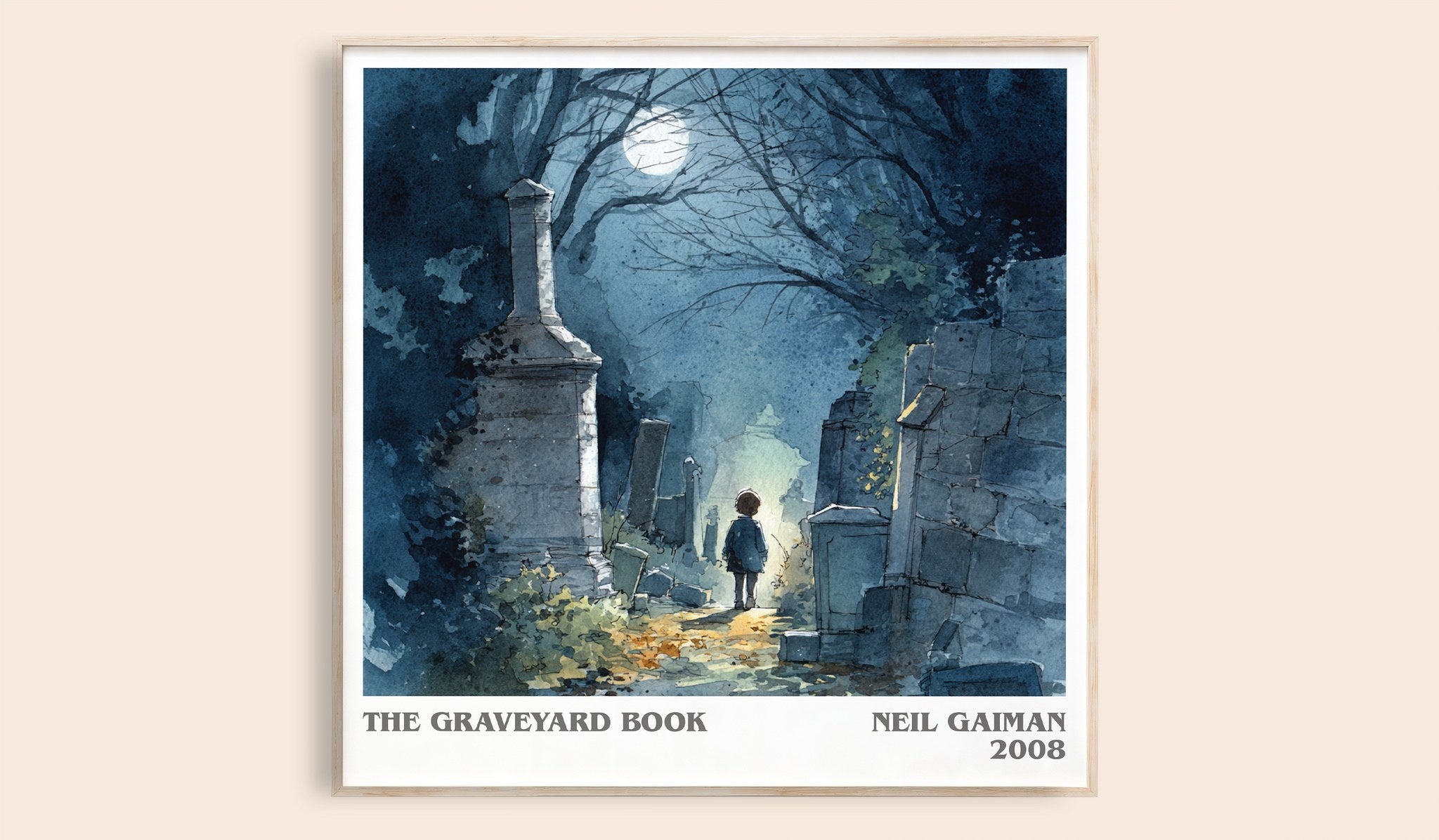 The Graveyard Book Literary Art Print by Neil Gaiman