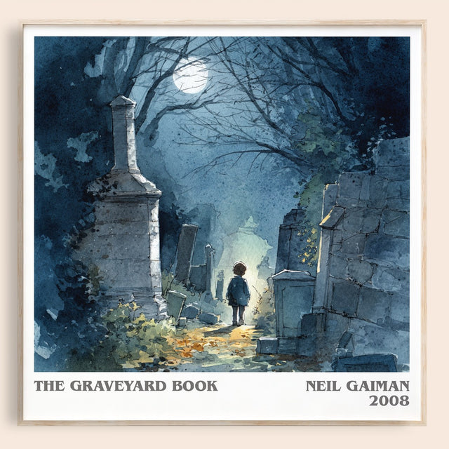 The Graveyard Book Literary Art Print by Neil Gaiman