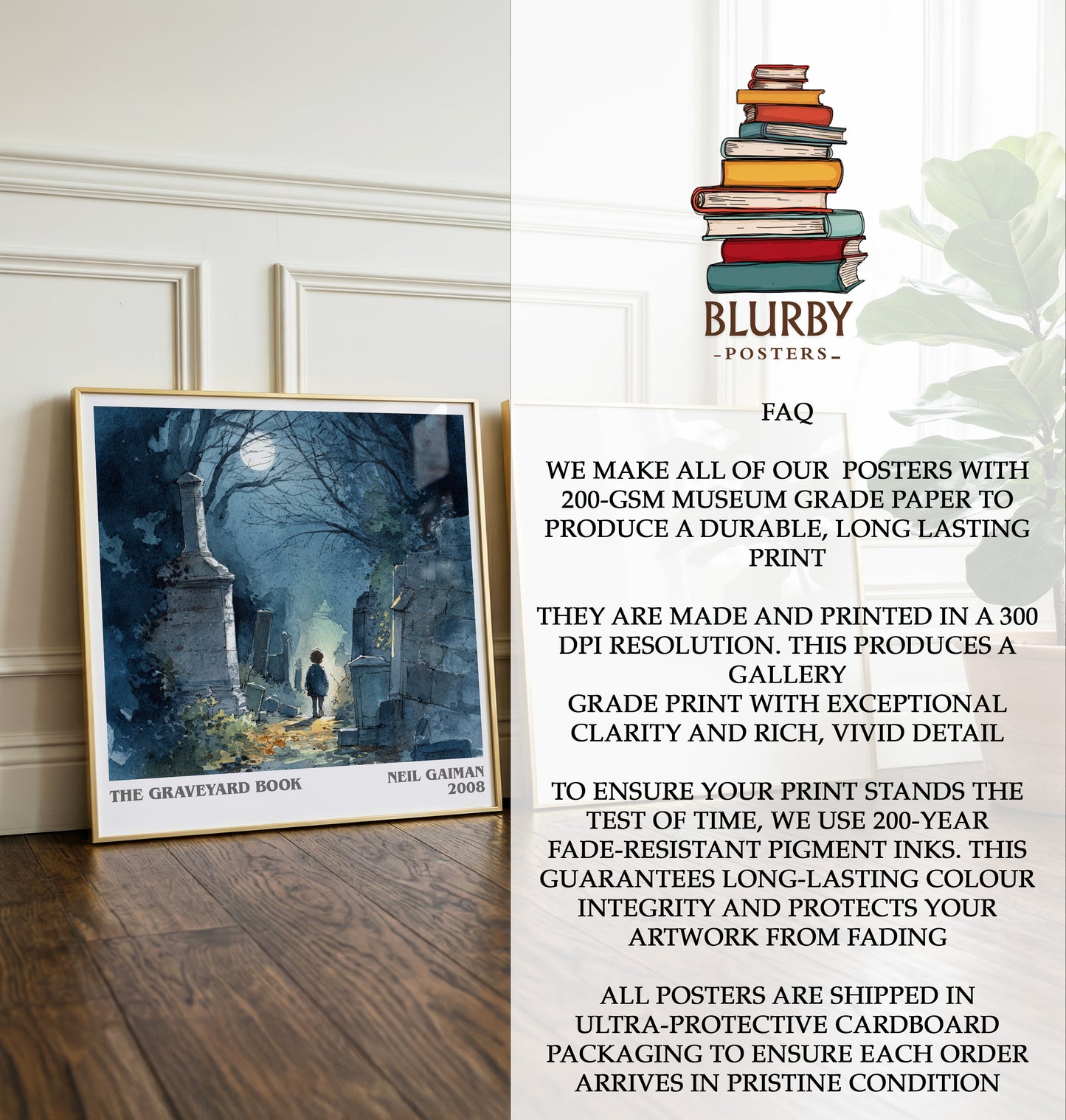 The Graveyard Book Literary Art Print by Neil Gaiman
