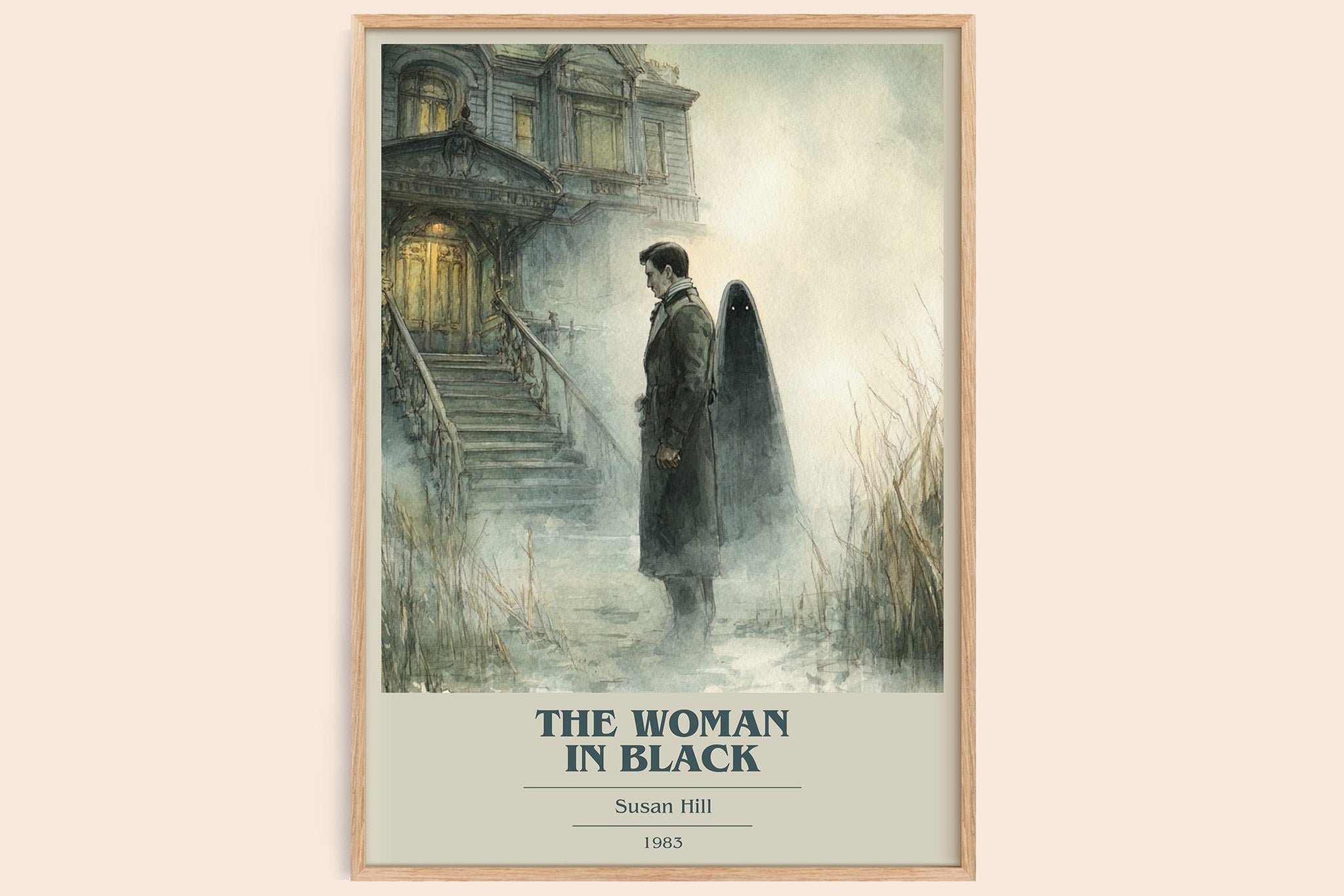 The Woman in Black Book Cover Poster by Susan Hill