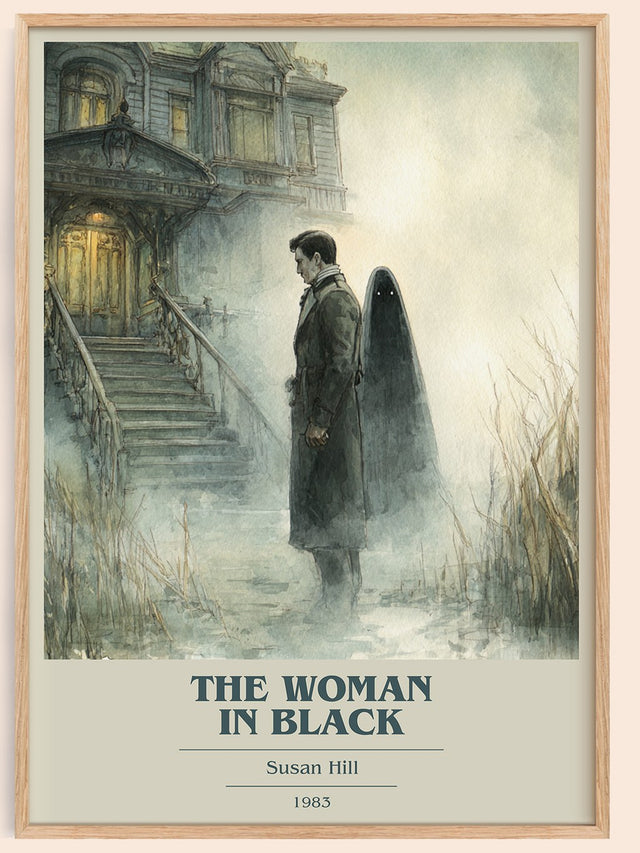 The Woman in Black Book Cover Poster by Susan Hill
