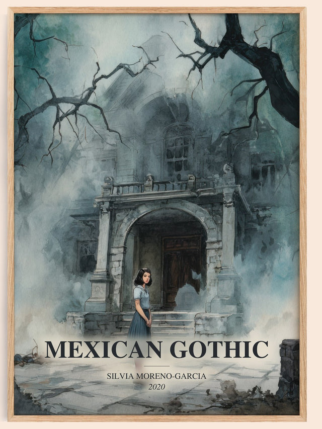 Mexican Gothic Book Watercolour Illustration by Silvia Moreno-Garcia