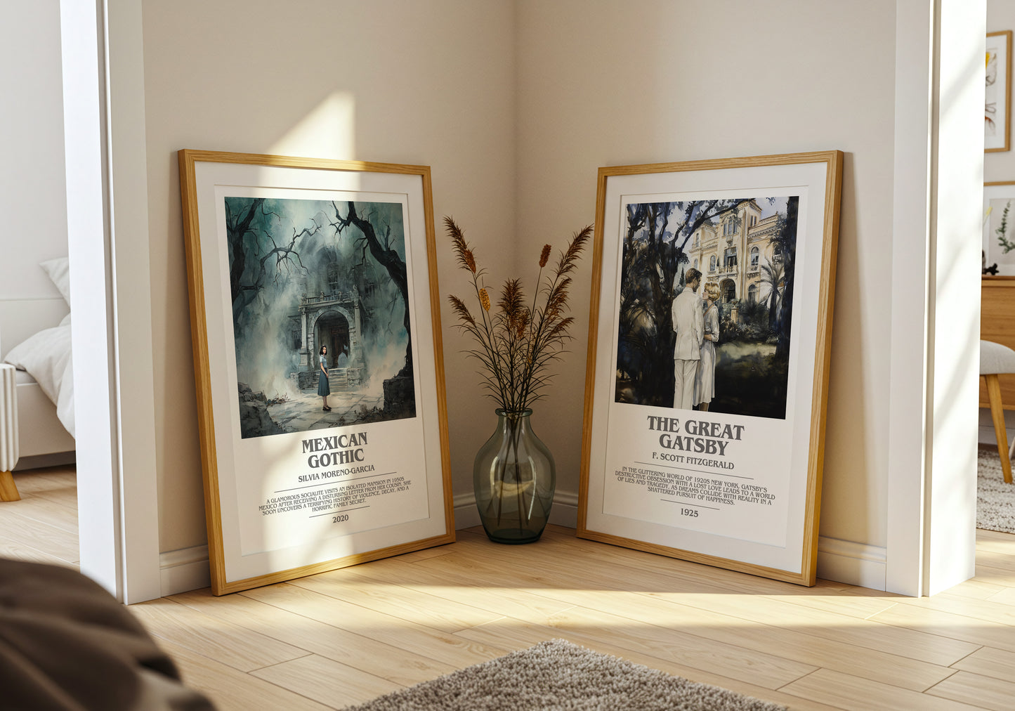 Mexican Gothic bookish book poster framed on wall – gothic wall art