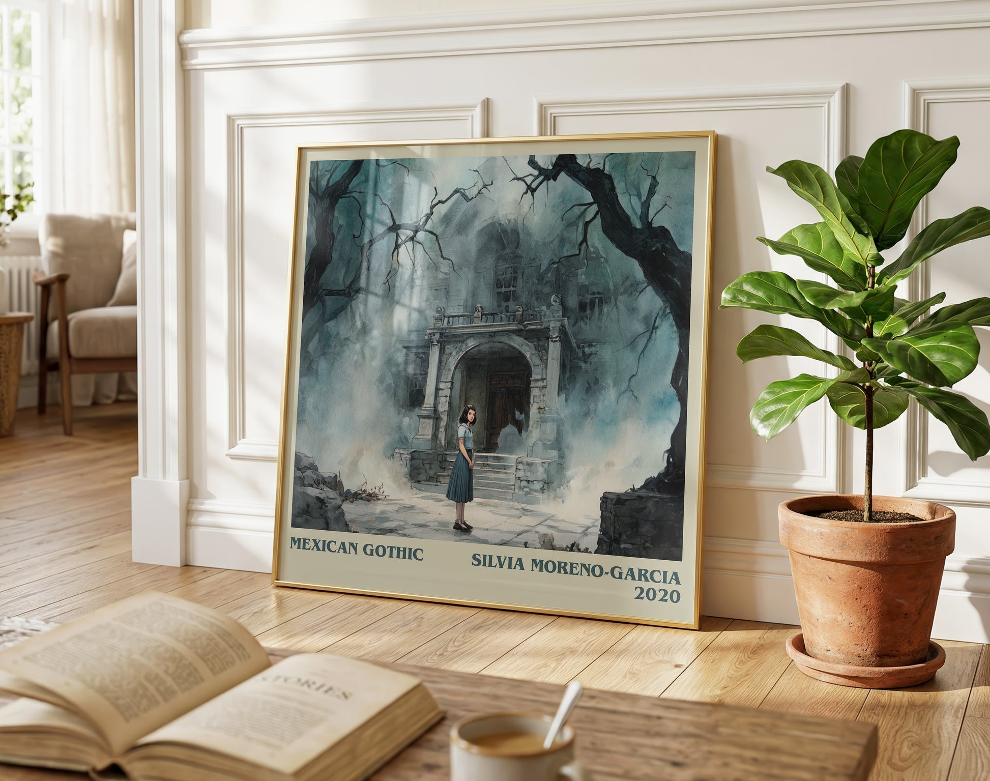 Mexican Gothic literary poster paired in gallery wall – literary art prints