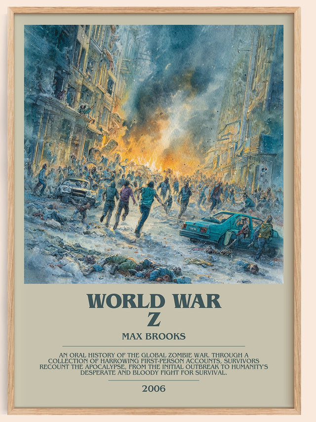 World War Z Bookish Wall Art by Max Brooks