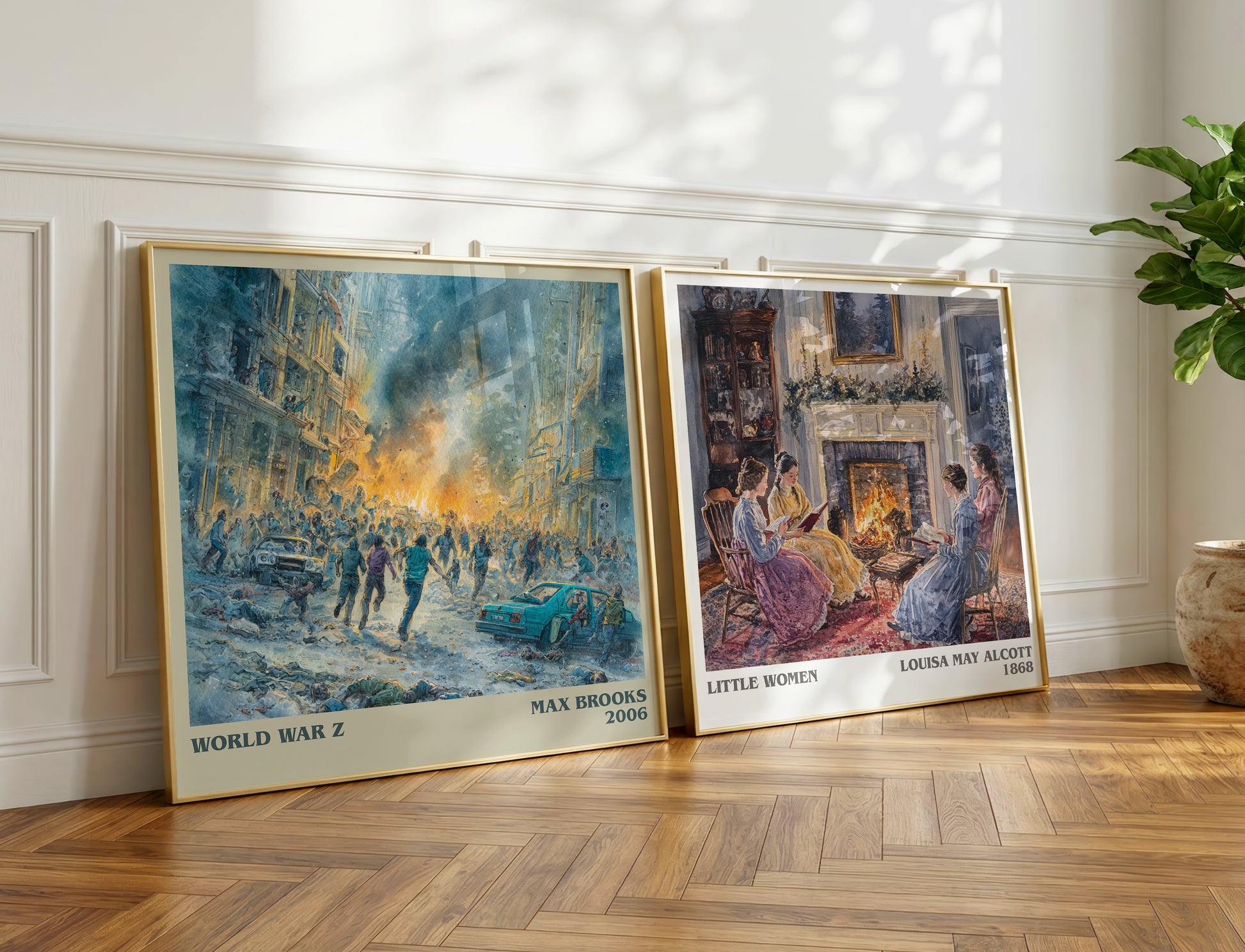 World War Z book poster packaging – museum-quality print rolled in protective tube