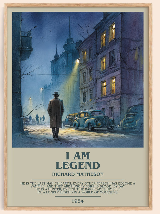 I Am Legend Bookish Wall Art by Richard Matheson