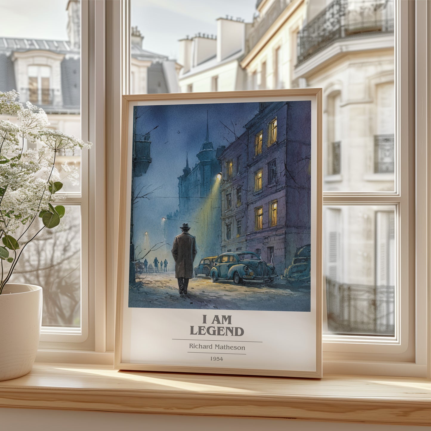 I Am Legend book cover poster colour and style options – Richard Matheson book art