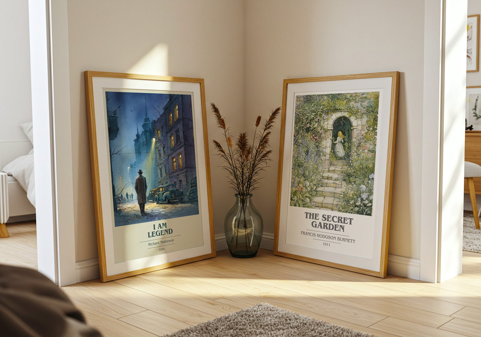I Am Legend book cover book poster framed on wall – horror wall art